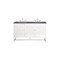 James Martin Vanities Athens 60in Double Vanity, Glossy White w/ 3 CM Charcoal Soapstone Quartz Top E645-V60D-GW-3CSP - alternate 1